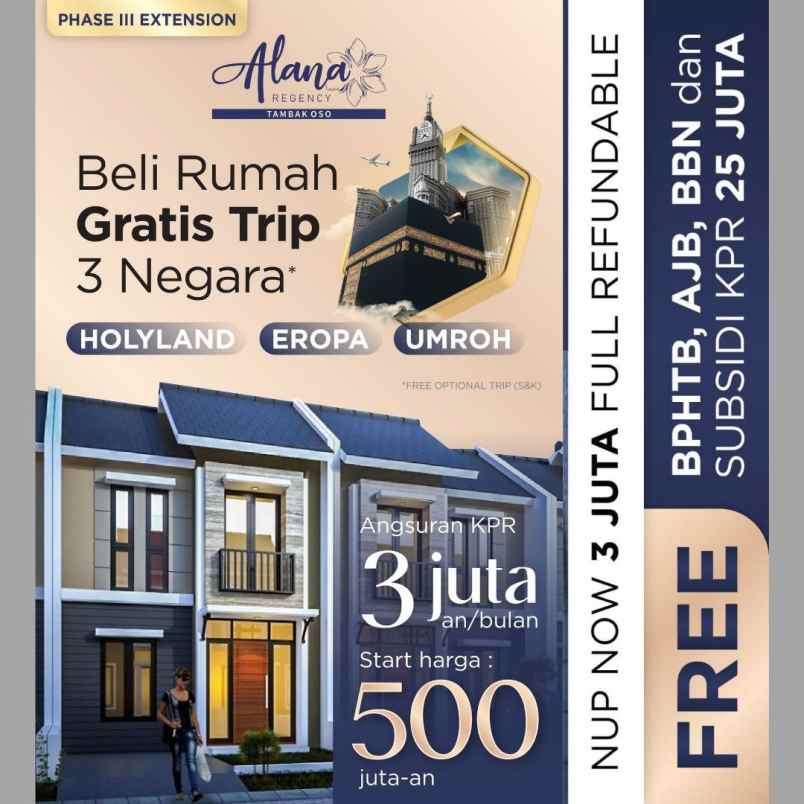 dijual rumah tambak oso