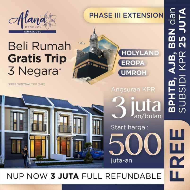 dijual rumah tambak oso