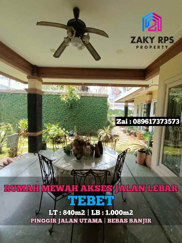 dijual rumah tebet timur