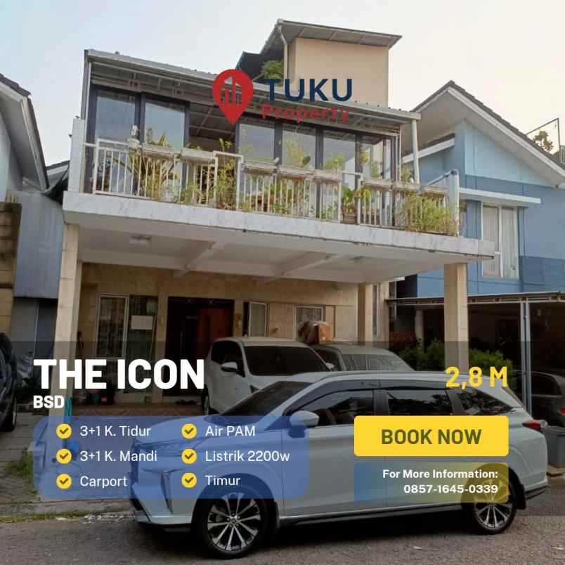 dijual rumah the icon verdant ville bsd