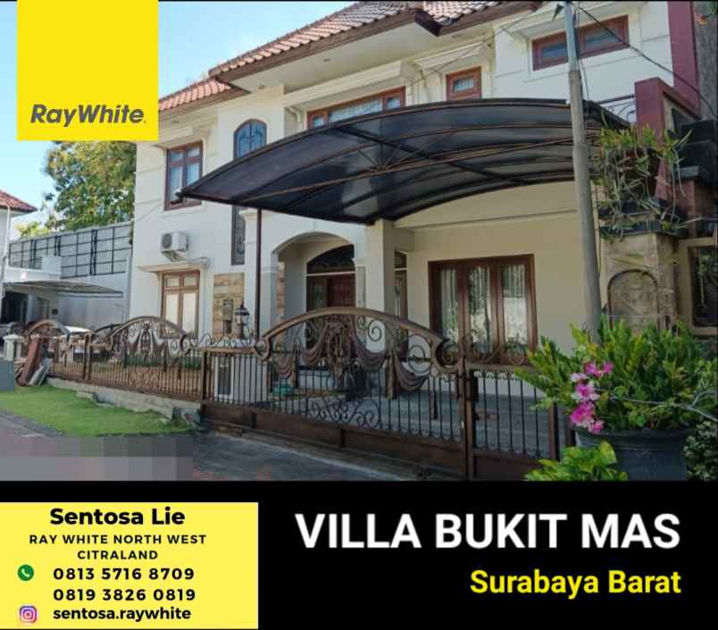 dijual rumah villa bukit mas