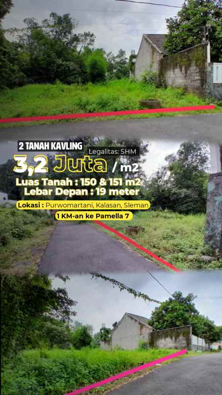 dijual tanah 1 km dawet ringin pamella 7