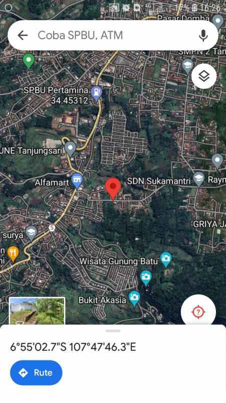 dijual tanah cinanjung