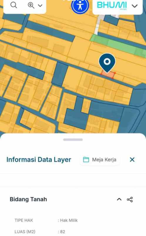 dijual tanah dekat upy pgri