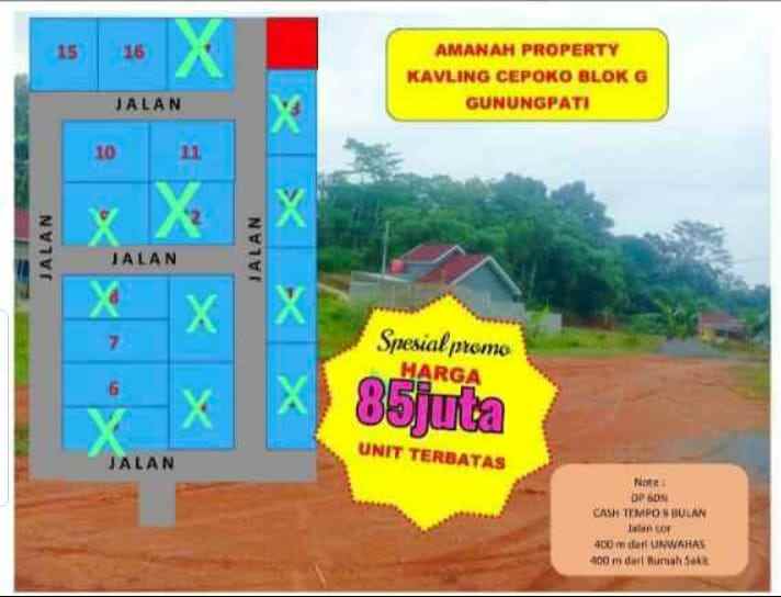 dijual tanah gunung pati