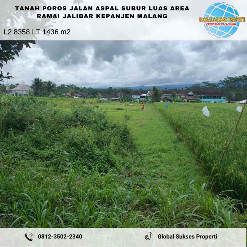 dijual tanah jalibar kepanjen