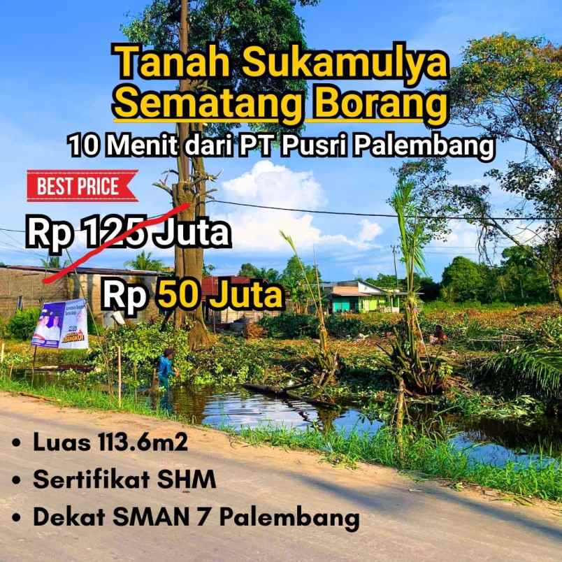 dijual tanah jl irigasi