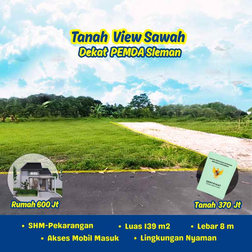 dijual tanah jl kebon agung margomulyo