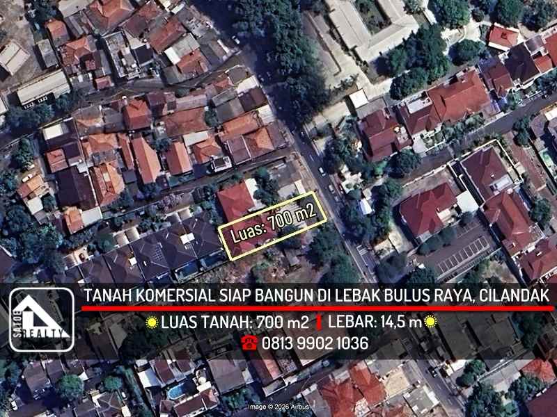 dijual tanah jl lebak bulus raya
