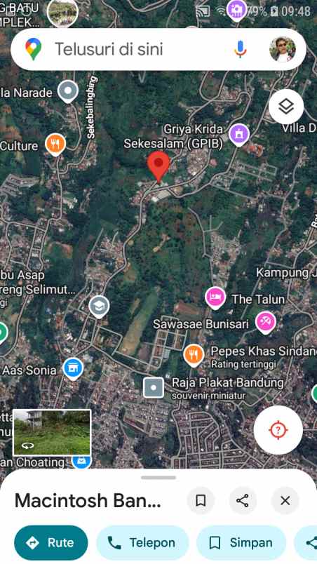 dijual tanah jl legok sindanglaya