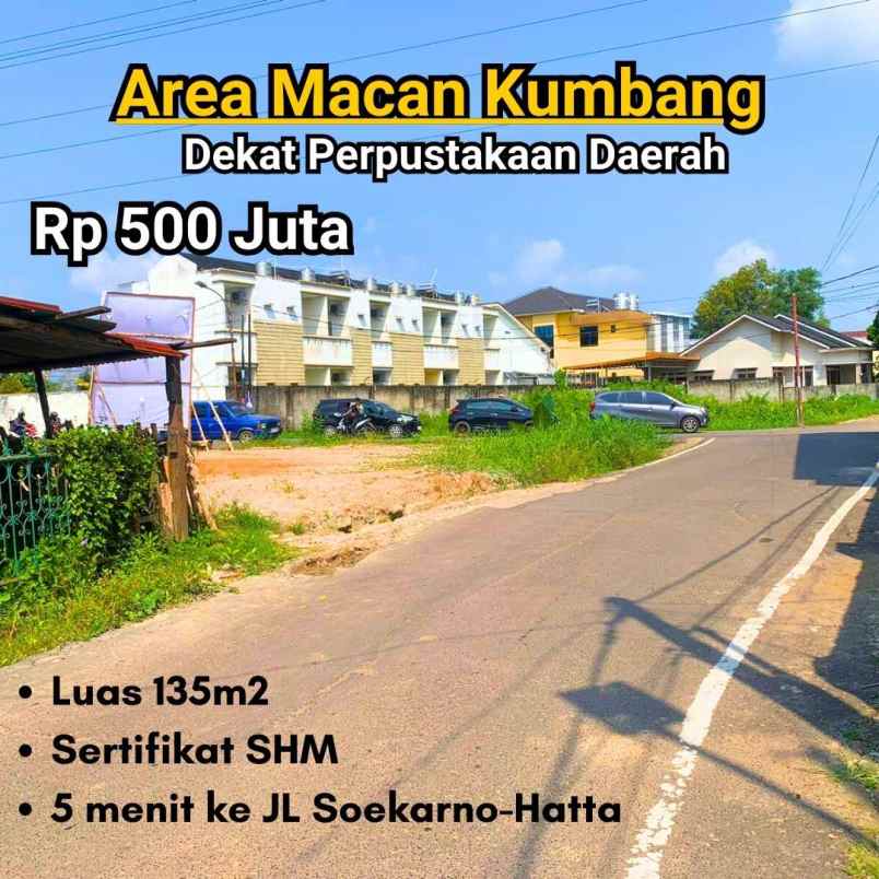 dijual tanah jl macan kumbang raya