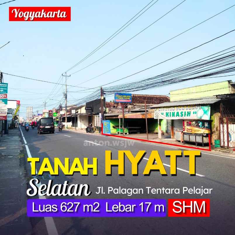 dijual tanah jl palagan tentara pelajar