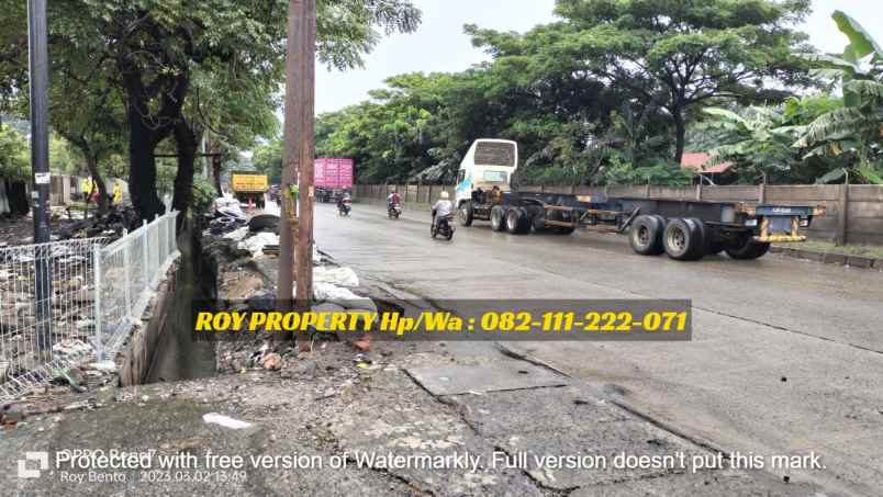 dijual tanah jl raya cakung cilincing