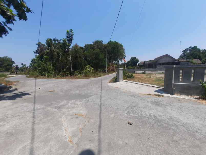 dijual tanah jl raya manisrenggo