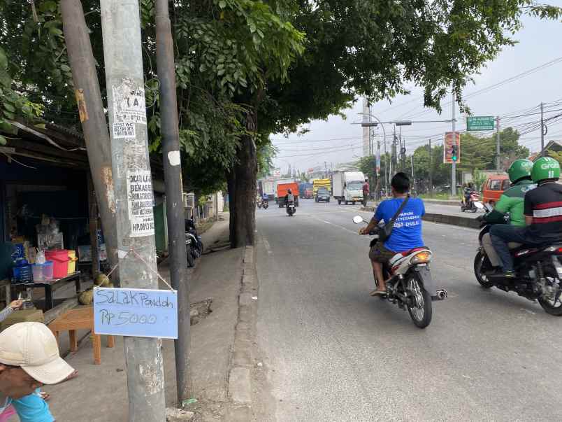 dijual tanah jl raya narogong bekasi timur