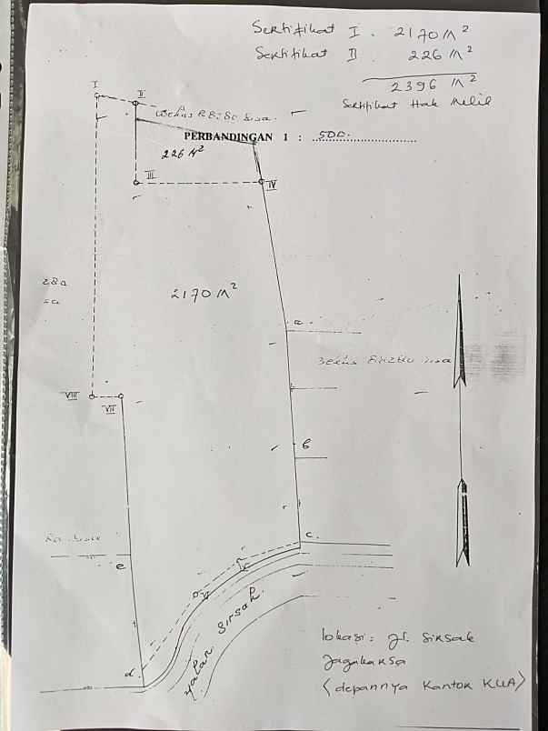 dijual tanah jl sirsak jagakarsa