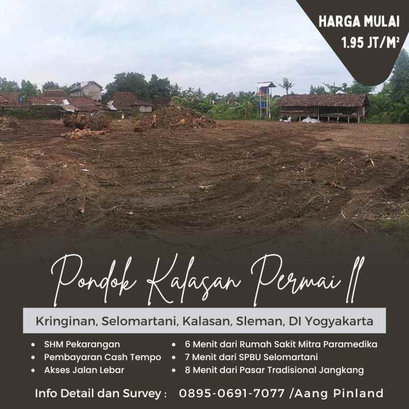 dijual tanah kringinan selomartani