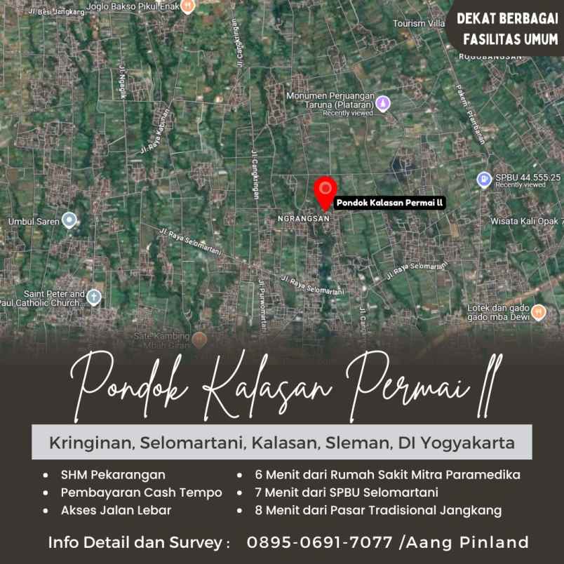 dijual tanah kringinan selomartani