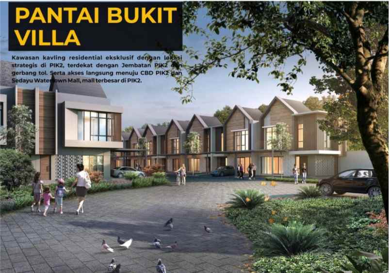 dijual tanah pantai bukit villa pik2