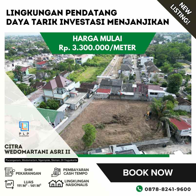 dijual tanah pucanganom wedomartani