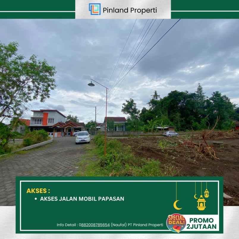 dijual tanah sanggrahan caturharjo