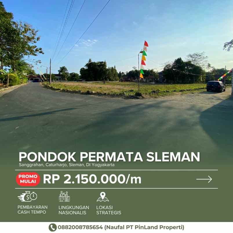 dijual tanah sanggrahan caturharjo