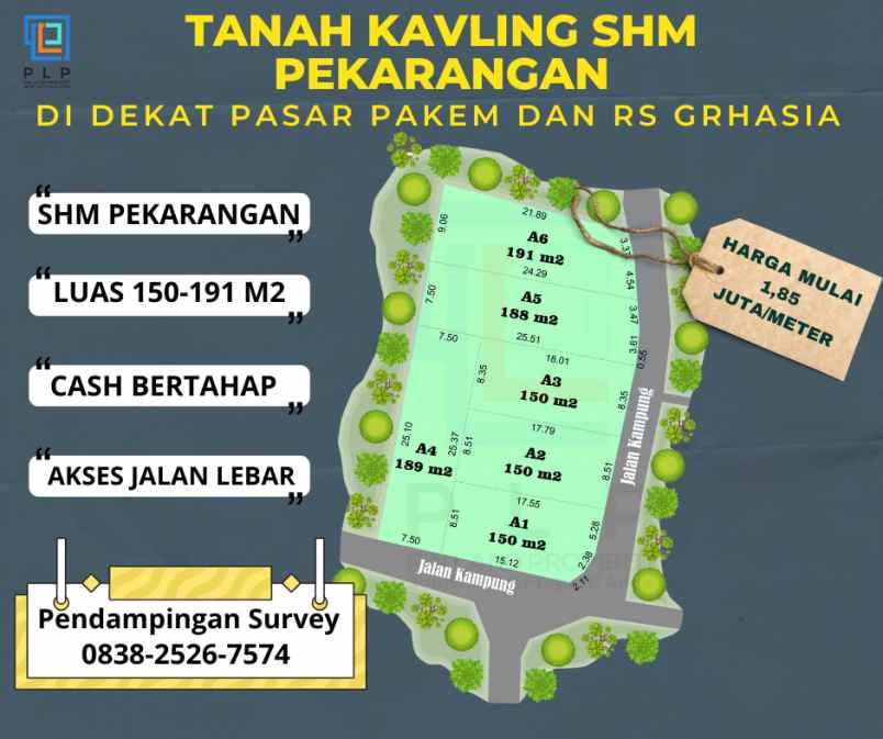 dijual tanah sempu pakembinangun pakem
