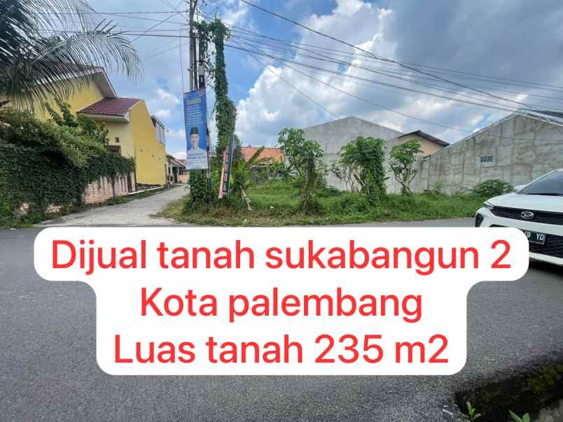 dijual tanah sukabangun jl pendidikan palembang