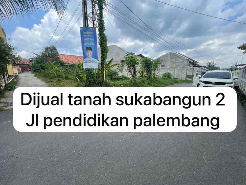 dijual tanah sukabangun jl pendidikan palembang