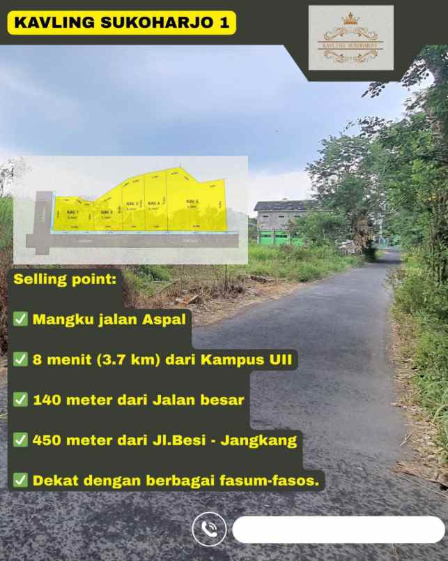 dijual tanah suko harjo sleman yogyakarta