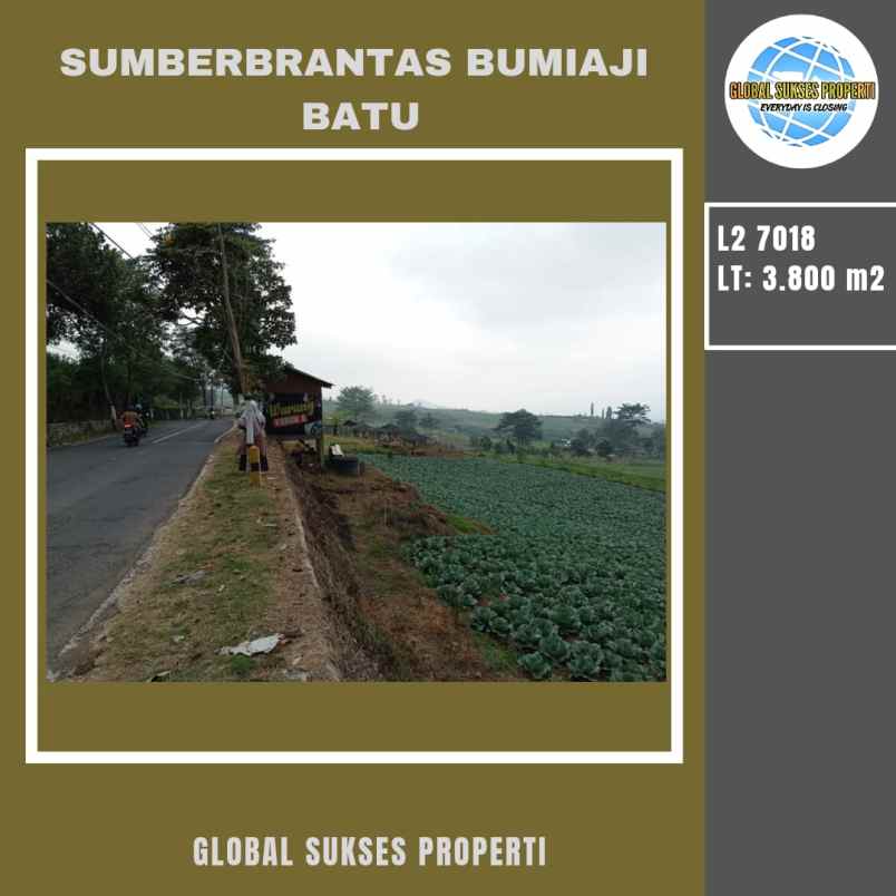 dijual tanah sumber brantas bumiaji