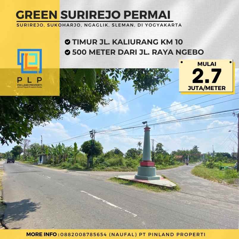 dijual tanah surirejo sukoharjo ngaglik