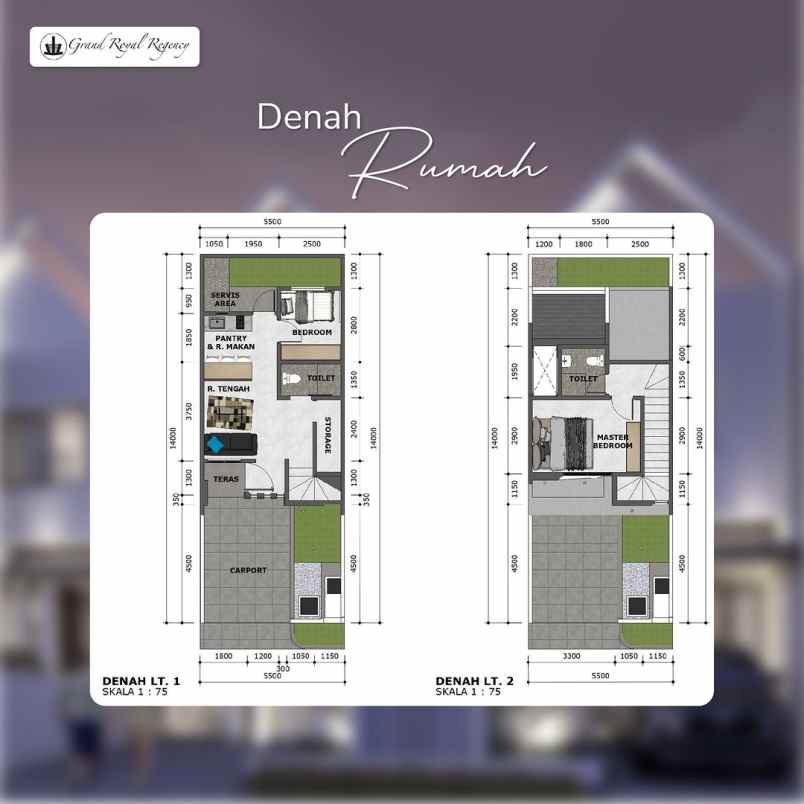 dijual type zurich grand royal regency