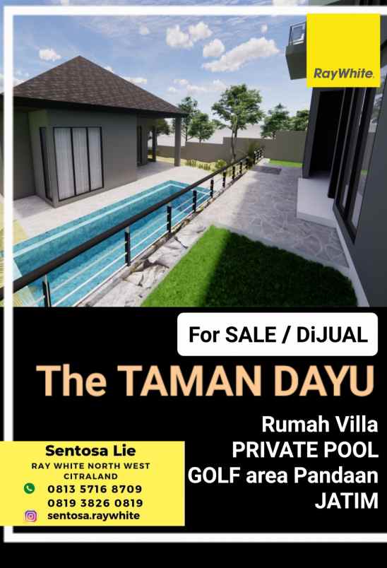 dijual villa jalan taman dayu