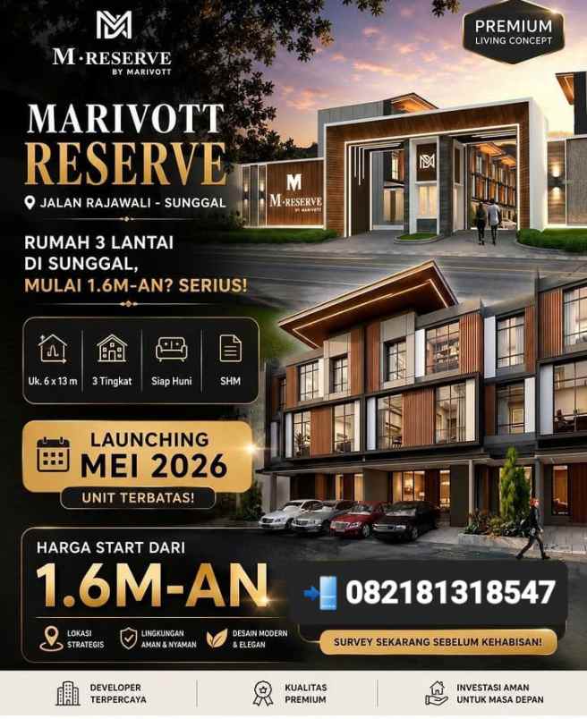 dijual villa jl rajawali kiwi gatot
