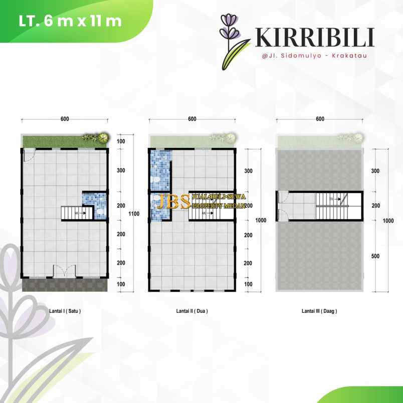 dijual villa komplek kirribili jalan