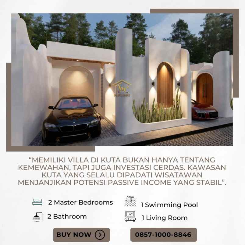 dijual villa kuta sel badung bali