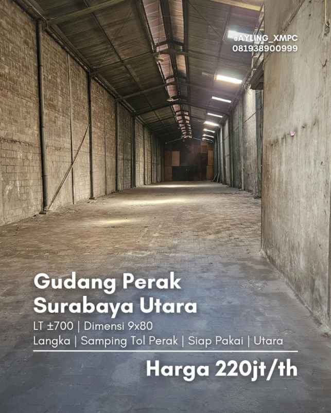 disewakan ruko gudang kantor perak