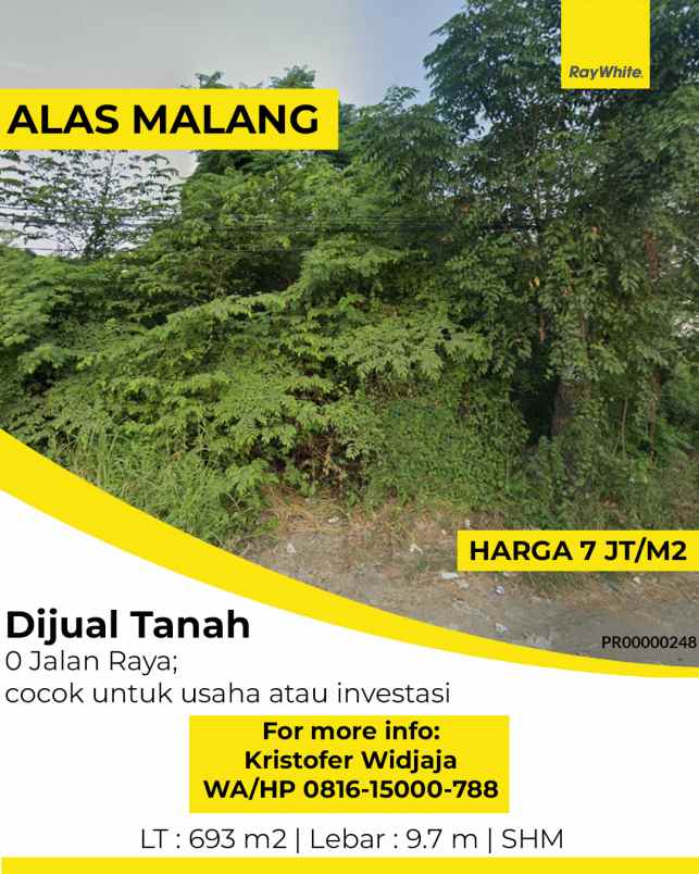 disewakan tanah alas malang