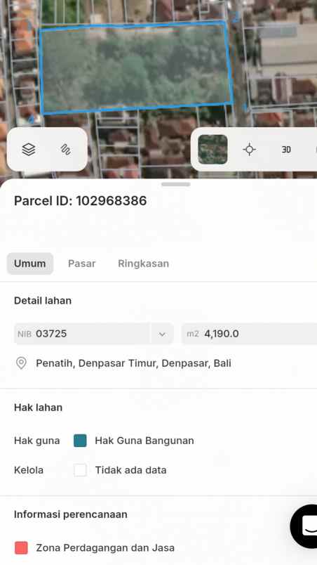 disewakan tanah jl trengguli