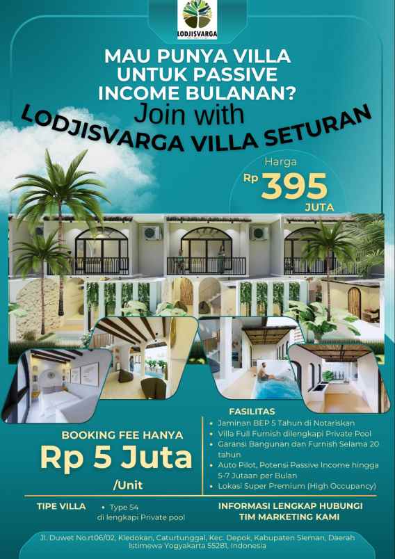 disewakan villa kledokan caturtunggal kec