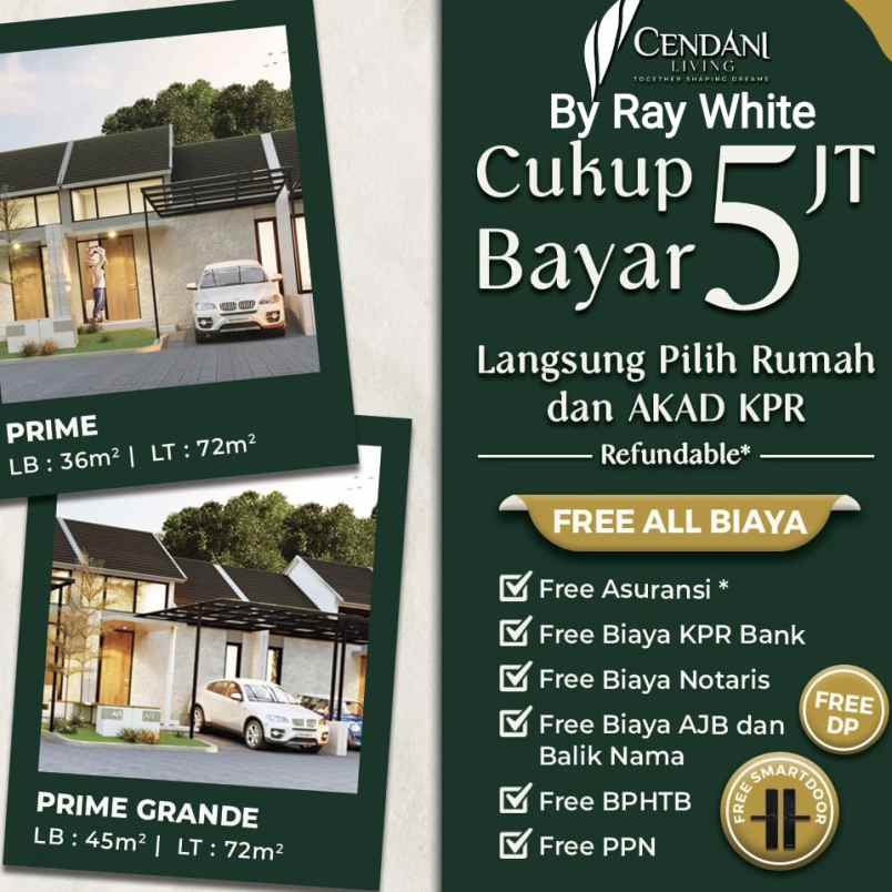 hunian cendani living utj 1 jt sidoarjo