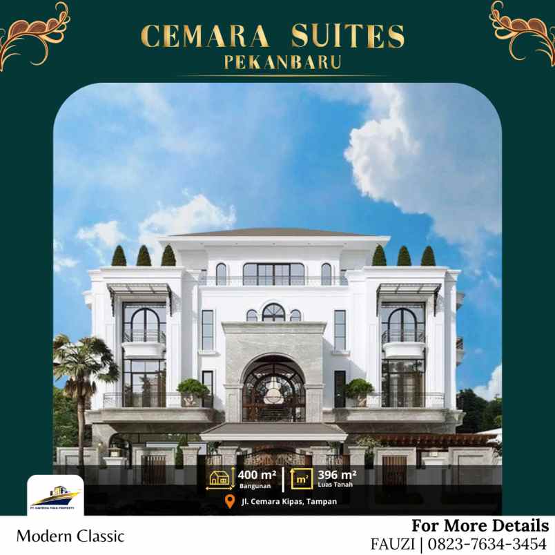 hunian eksklusif di cemara suite pekanbaru