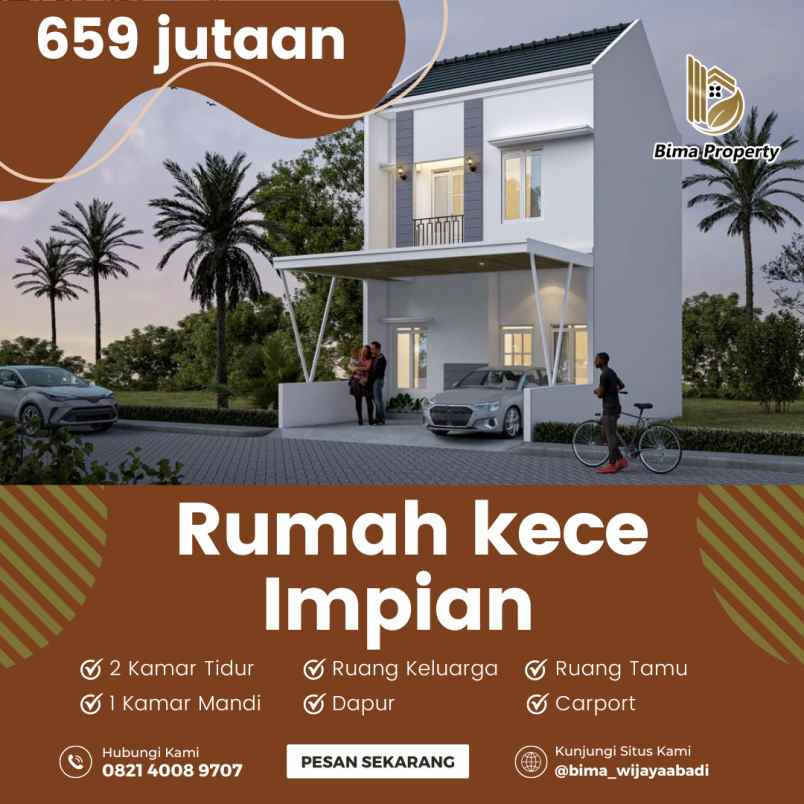 hunian minimalis 2 lantai malang