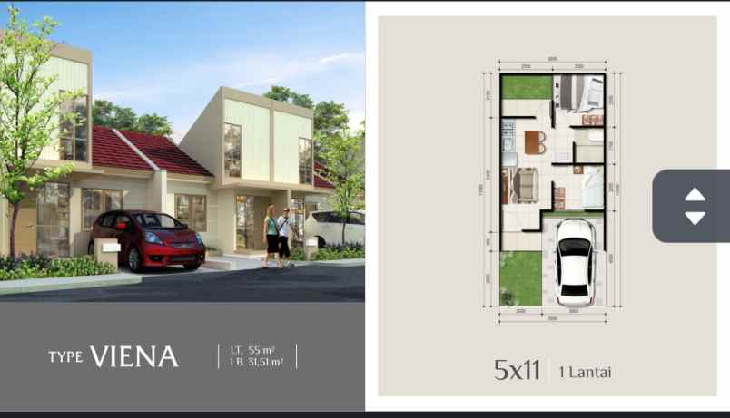 jual rumah baru victoia spring cimone