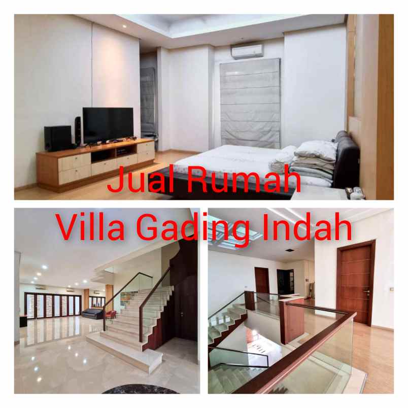 jual rumah villa gading indah