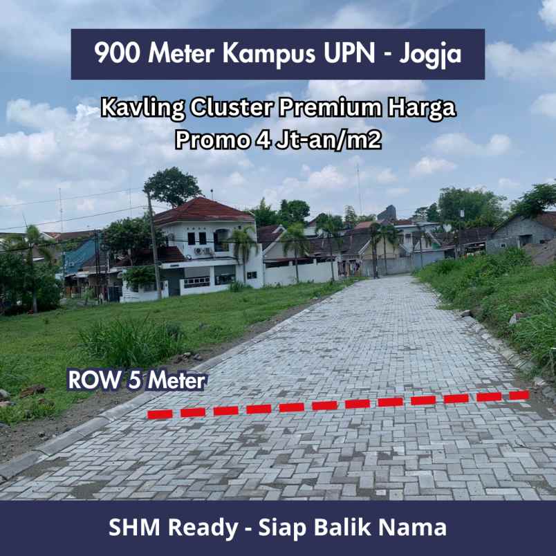 kavling murah siap ajb dekat upn dan stie ykpn jogja