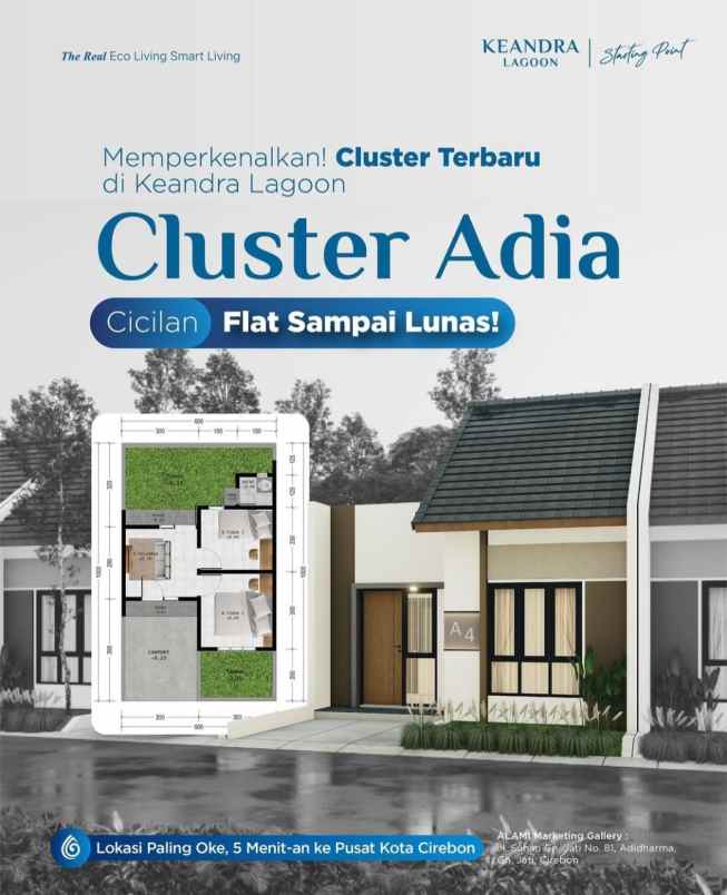 keandra lagoon cluster adia perumahan kota cirebon