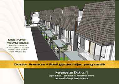 mas putih townhouse hunian premium 3 lantai