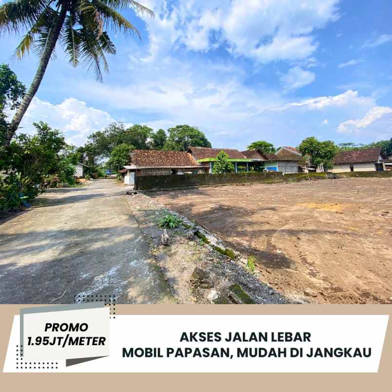 pekarangan murah di kalasan 1 95jt meter